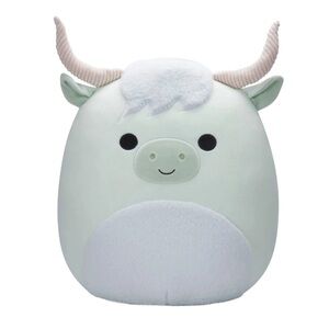 Squishmallows 16" Iver the Mint Highland Cow Plush Toy